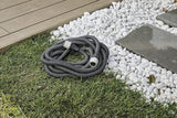 GF SRL, Aquapop Grey Easy 10, 10 meter zelfverlengende gevlochten slang, made in Italy, met mini-tuinsproeier en aansluitingen voor tuinirrigatie, donkergrijs
