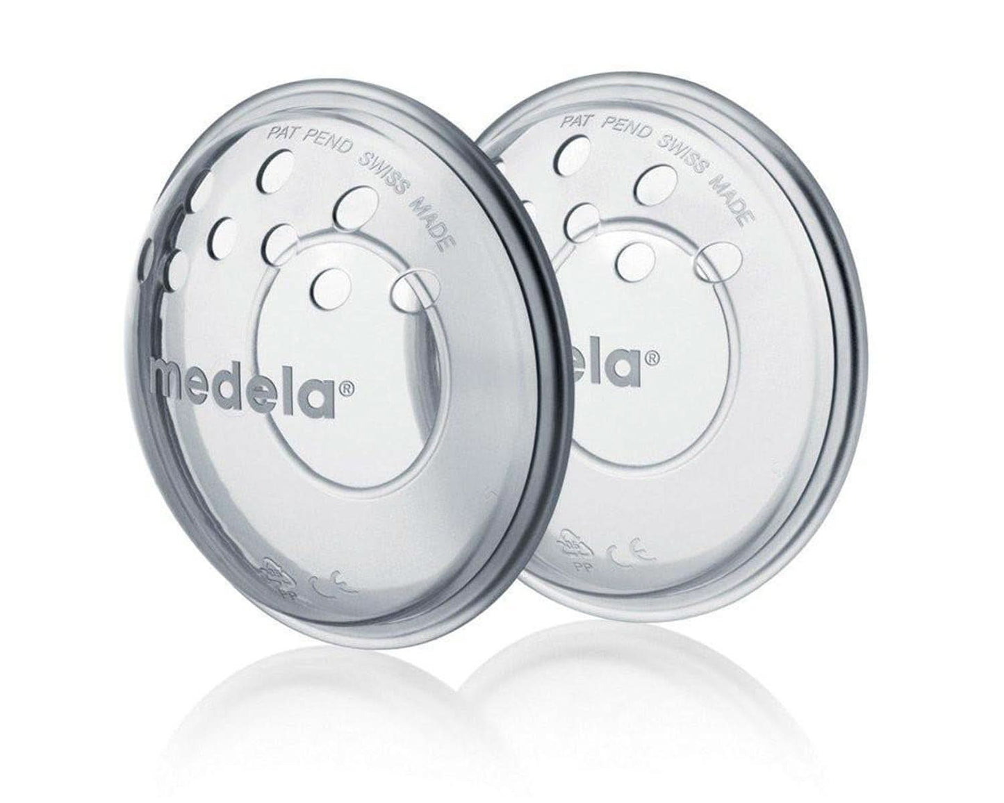 Medela borstschelpen - BPA-vrij, gemaakt van zachte siliconen, met ademende ventilatiegaten, inclusief 2 schelpen Accessoires Voeding en borstvoeding Bebe Naty Shop