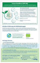 HiPP 3 Biologische opvolgmelk (4 x 600 g) - na 10 maanden, met Omega-3 (DHA, ALA), Calcium, Vitamine D, van de beste biologische kwaliteit