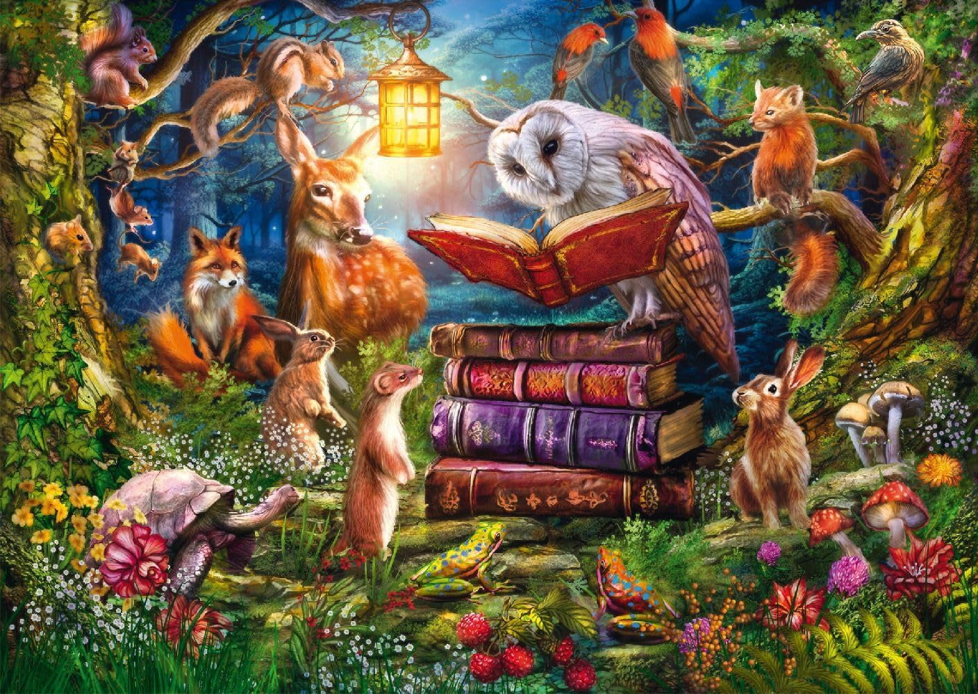 Schmidt Spiele 59779 Verhalen over het bos bij nacht, puzzel 1000 stukjes Puzzel Naty Shop