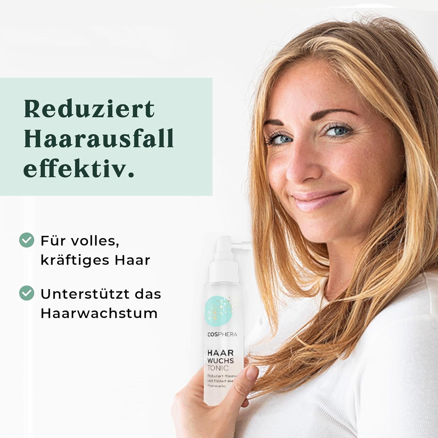 Rozemarijnolie haartonic spray 100 ml - Rozemarijnoliespray versnelt op natuurlijke wijze de haargroei - Haargroeimiddel voor vrouwen en mannen - Serum tegen haaruitval - Rozemarijn haarolie van Cosphera Hair Care Naty Shop