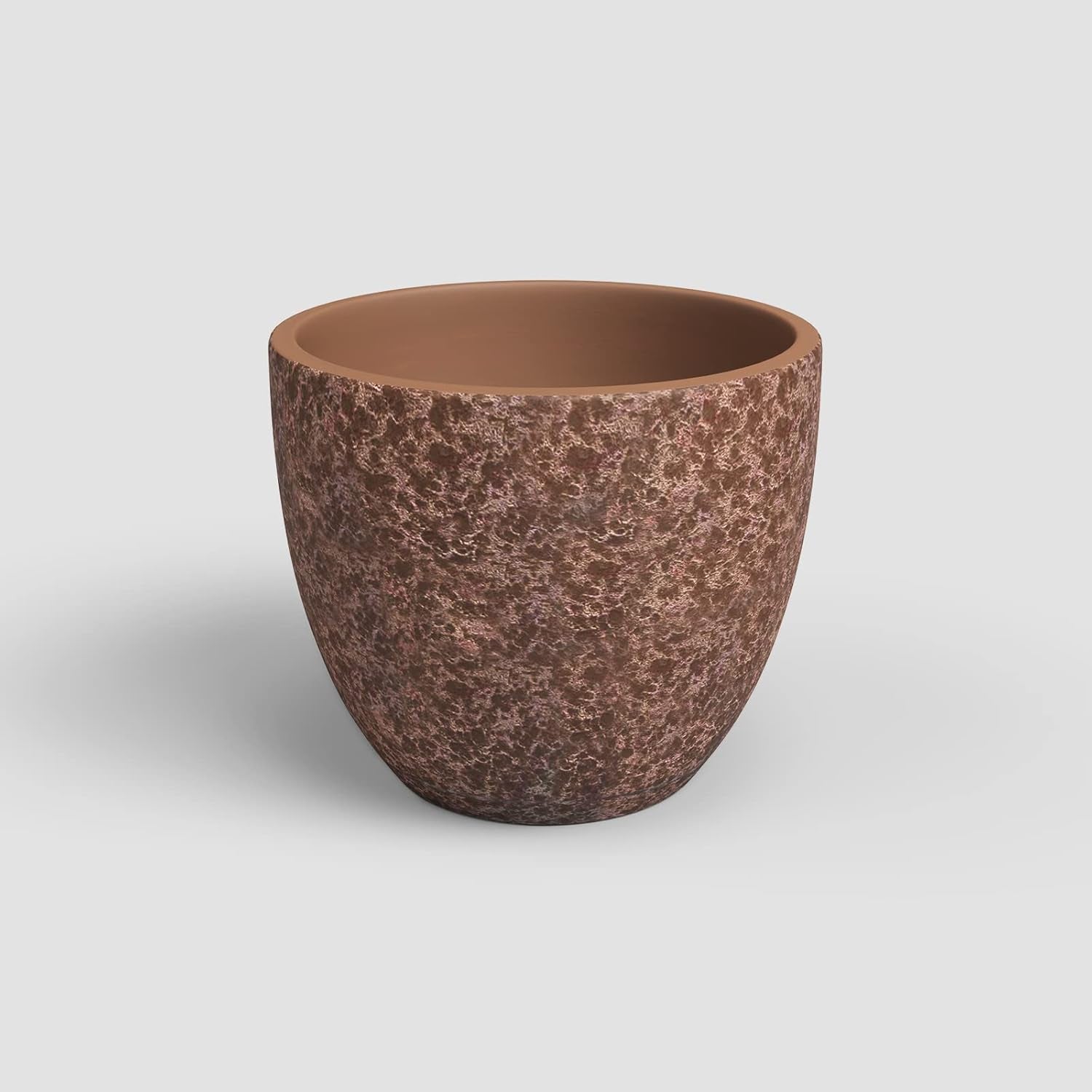 Artevasi Hestia bloempotten, bloempotten, decoratieve potten, complexe textuur, handgemaakte keramiek, terracotta kleur, 17 cm