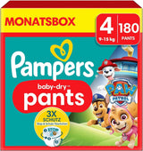 Pampers luiers Paw Patrol Broek maat 5 (12-17Kg) Baby-Dry, Junior met Stop and Protect-zak, MAANDDOOS, 160 luiers Naty Shop
