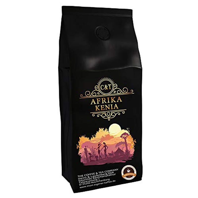 Kaffeespezialität Aus Afrika - Kaffee Aus Kenia - Eine Spezialität Afrikas (Ganze Bohnen, 1000g) - Länderkaffee - Spitzenkaffee - Säurearm - Schonend en Frisch Geröstet