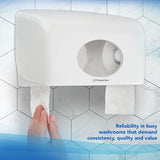 Scott® Essentialtm 8519 toiletpapier 2-laags wit FSC-gecertificeerd toiletpapier van gerecycleerde vezels 64 rollen x 350 vellen (totaal 22.400 vellen)