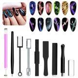 SUPWEE 5 in 1 nagelmagneetgereedschap, roze Cat Eye-magneet voor nagelmultifuncties Magnetstift DIY Magic 3D-magneetstick-pennenset Nail Art-magneetstick voor nagelkunst doe-het-zelf