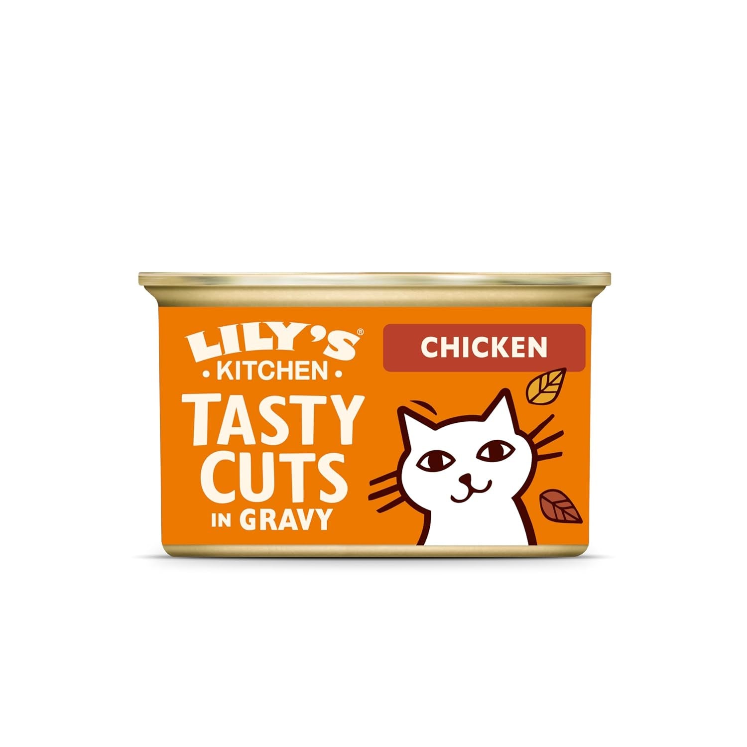 Lily's Kitchen, gemaakt met natuurlijke ingrediënten, heerlijke hapjes in kippensaus, natvoer voor volwassen katten, blik van 70 g