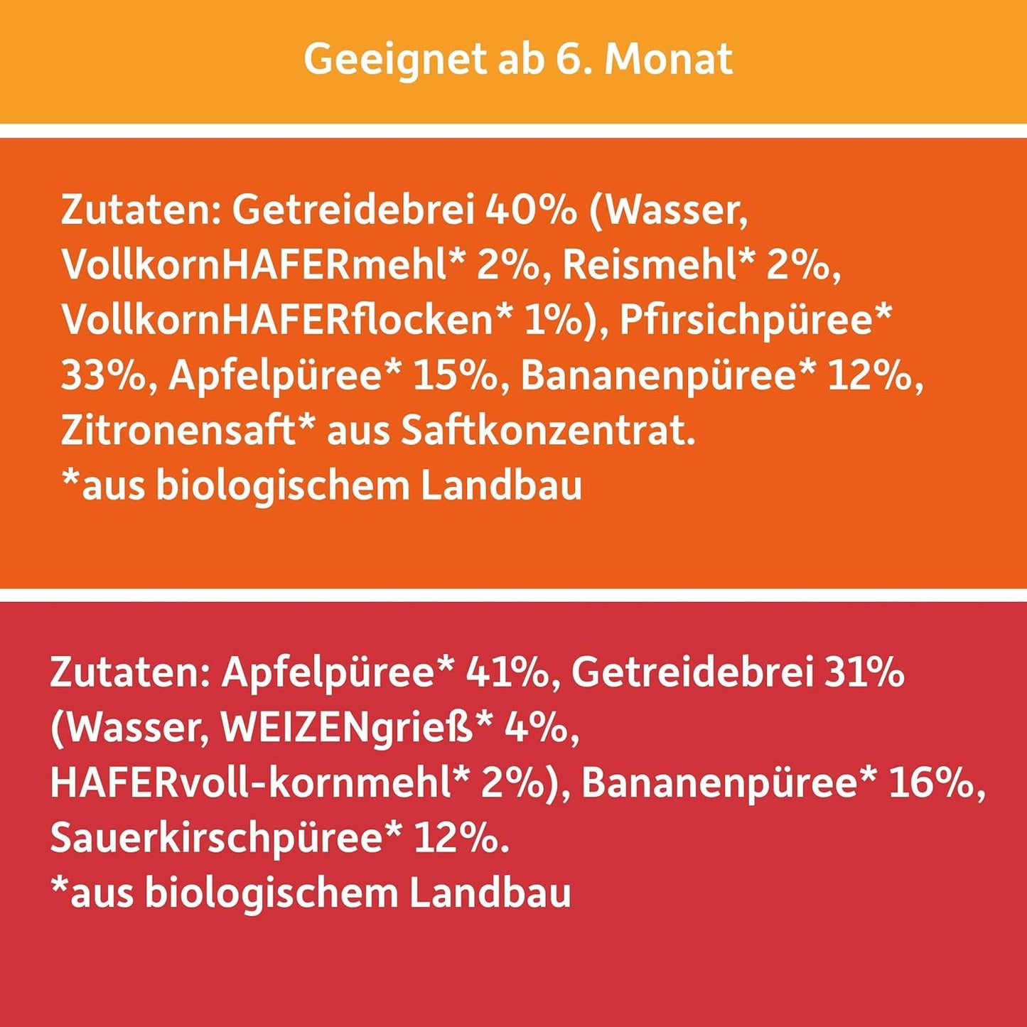 FRECHE FREUNDE Biologische mix in knijpzak met meerdere verpakkingen - fruit + granen, fruitpuree met granen in knijpzak voor baby's vanaf 6 maanden, veganistisch, verpakking van 3, 3 x (4 x 100 g)
