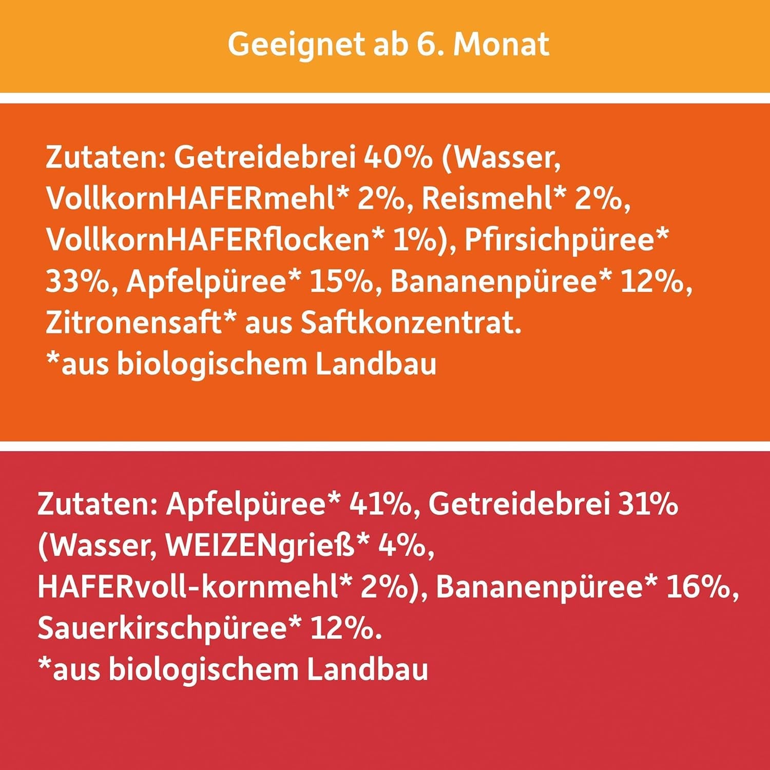 FRECHE FREUNDE Biologische mix in knijpzak met meerdere verpakkingen - fruit + granen, fruitpuree met granen in knijpzak voor baby's vanaf 6 maanden, veganistisch, verpakking van 3, 3 x (4 x 100 g)