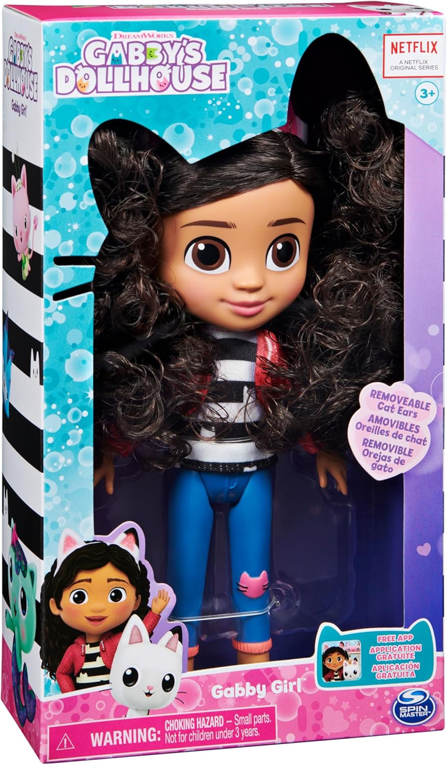 GABBY'S DREAMWORKS POPPENHUIS - Gabby Girl-pop van 20 cm, geschikt voor kinderen vanaf 3 jaar