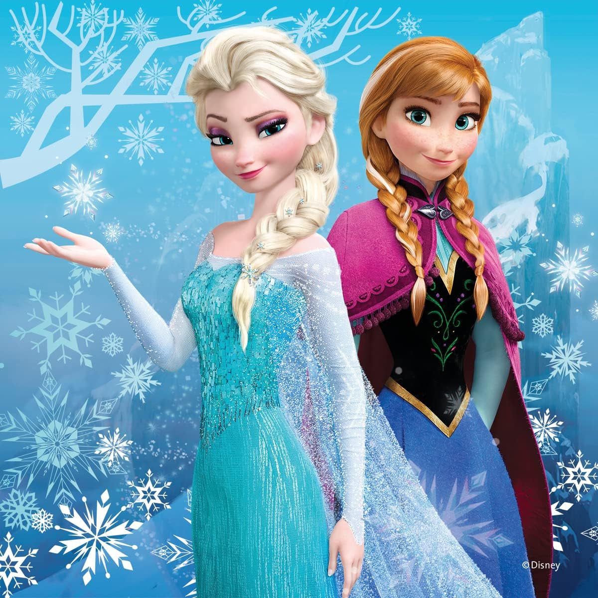 Ravensburger Kinderpuzzel - 09264 Avonturen in Winterland - legpuzzel voor kinderen vanaf 5 jaar, Disney Frozen legpuzzel met 3X49 stukjes Puzzel Naty Shop
