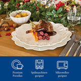 Villeroy & Boch Toy's Delight Royal Classic 12-delige serviesset, vaatwasser- en magnetronbestendig, wit, borden, 4-persoons serviesset, kerstservies, speelgoed, premium porselein