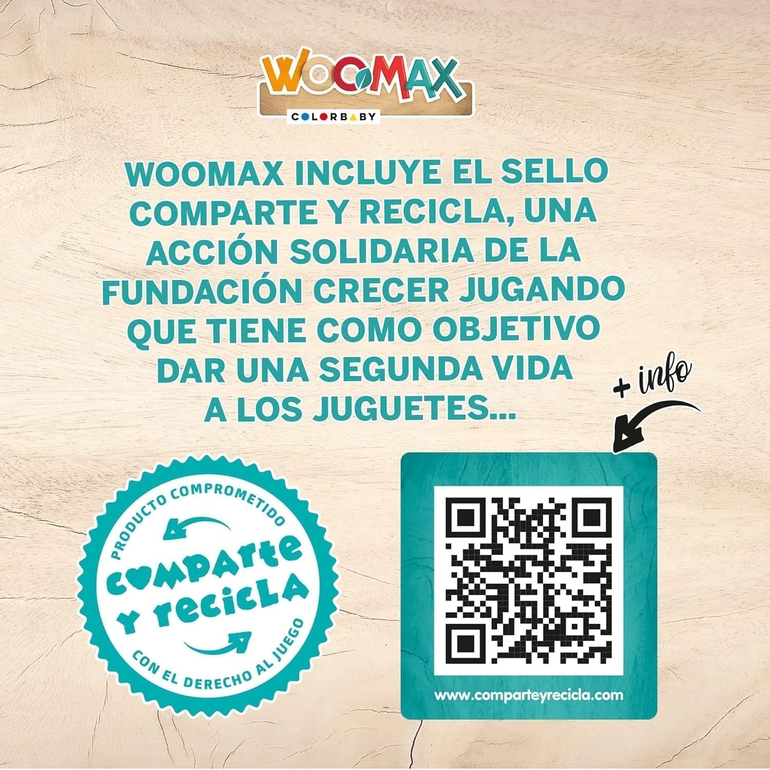 Colorbaby WOOMAX 49314 - Houten slot 37 X 15 X 53,5 Cm +3A Poppenhuizen Naty Shop