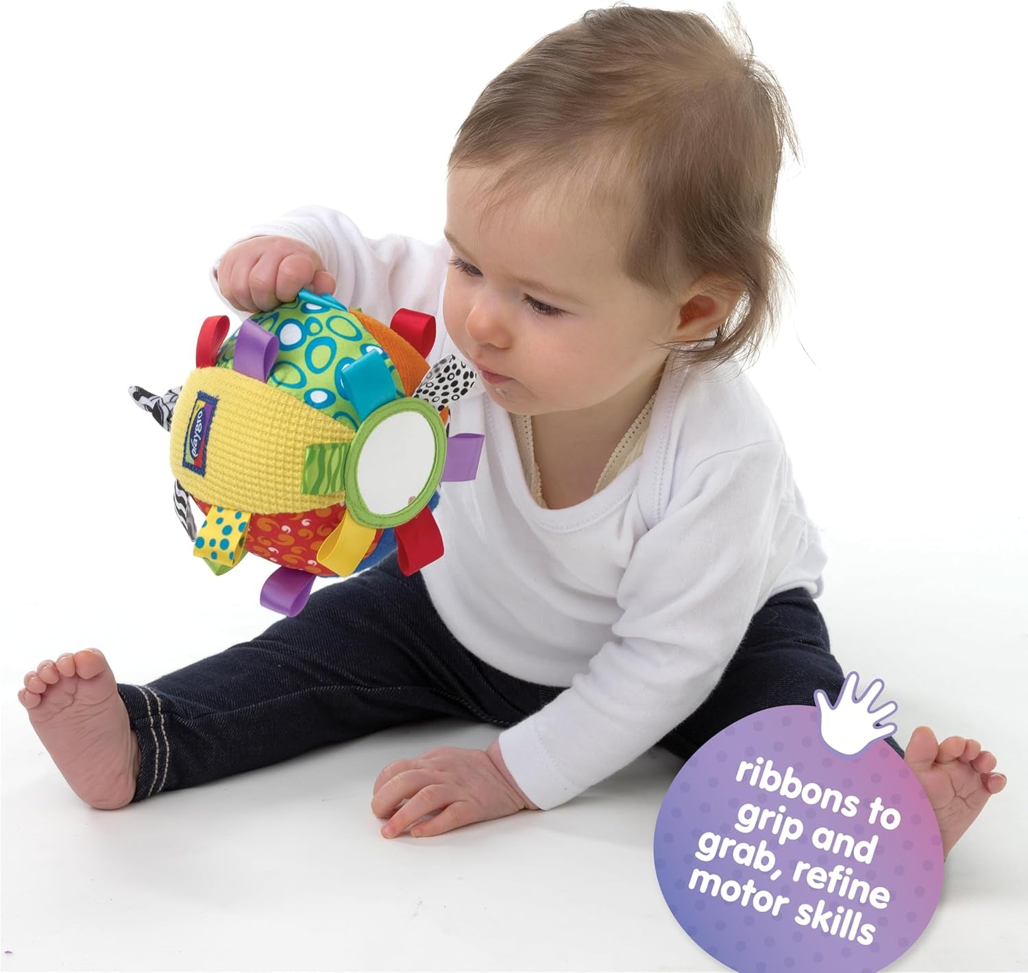 Playgro Loopy Loops knuffelbal - Babyknuffelbal - Babyspeelgoed - Babyspeelgoed - Speelgoed - Speelgoed - Kleurrijk Babyspeelgoed Naty Shop