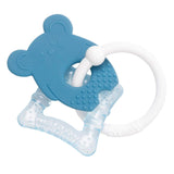 Nattou Silicone Cooler Bijtring, Muis, Watergevuld, BPA-vrij, 13,5 x 10,5 x 15 cm, Siliconen, Blauw/Wit
