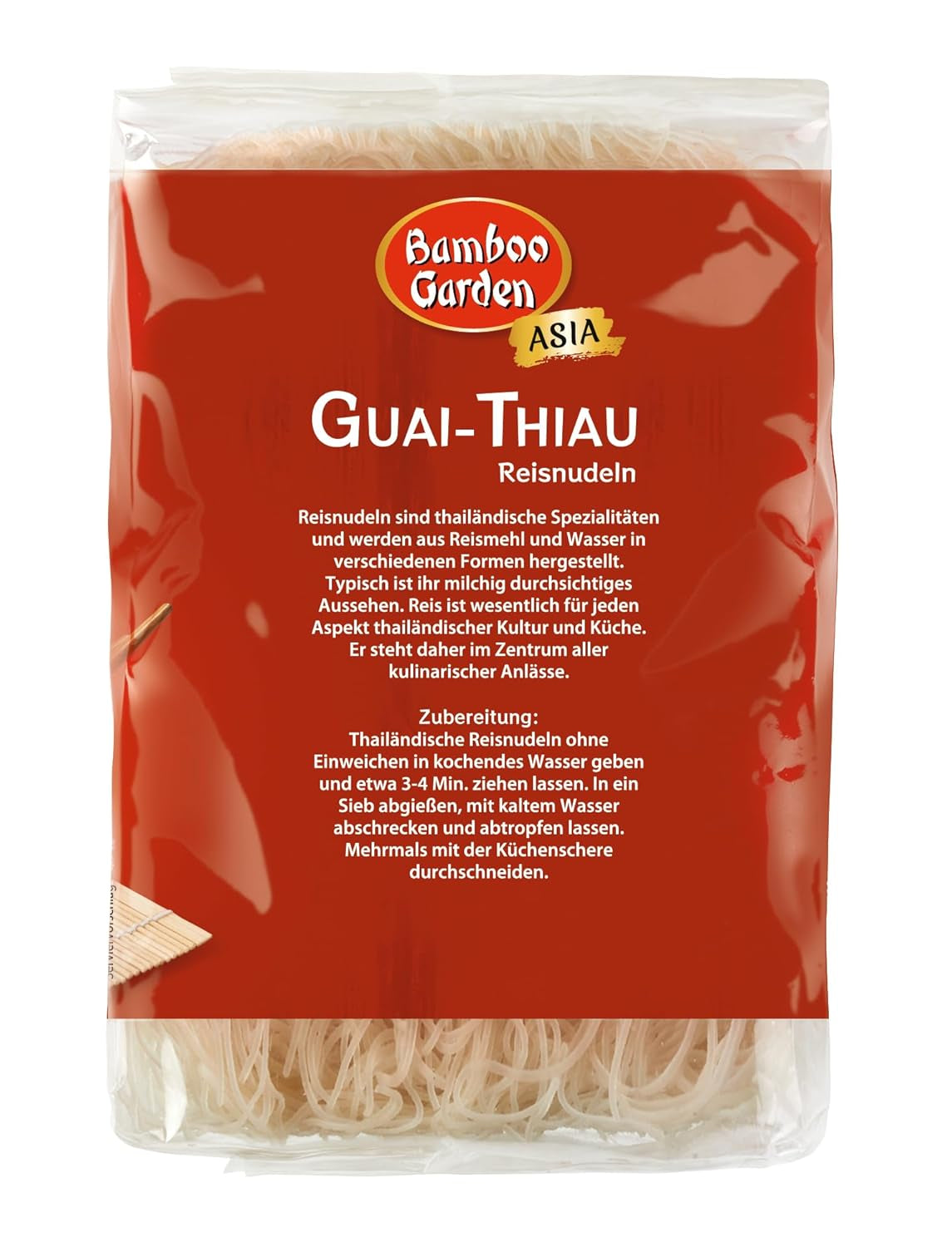 Bamboo Garden Guai Thiau Rijstnoedels 250g (verpakkingsontwerp kan variëren)