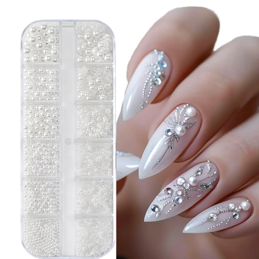 100 stuks 3D Blume Nagel Charms Nägel Zubehör Nageldesign Glitzersteine ​​Nailart Strasssteine ​​Flower Nail Charms Lichtgevende Bloem Nail Art Charms Bunte Blumen Deko Nagel Steinchen Flowers Nail