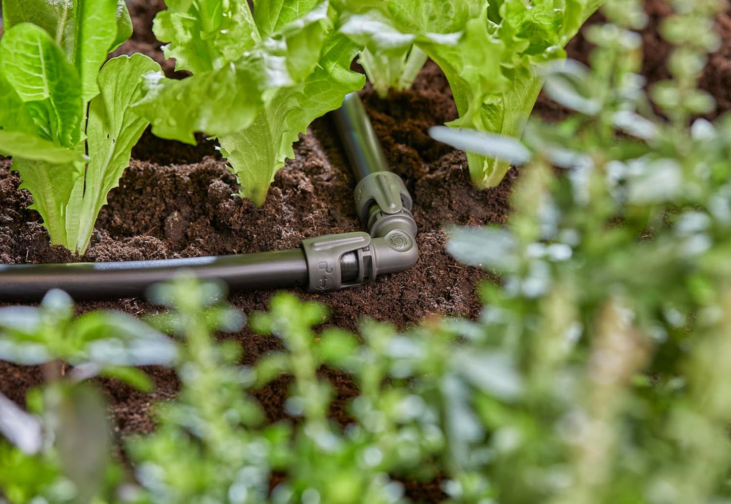 Gardena Micro-Drip-irrigatiesysteem L-stuk 13 mm (1/2"): pijpconnector voor het omkeren van 13 mm toevoerleidingen, gereedschapsloze montage, herbruikbaar (13202-20)