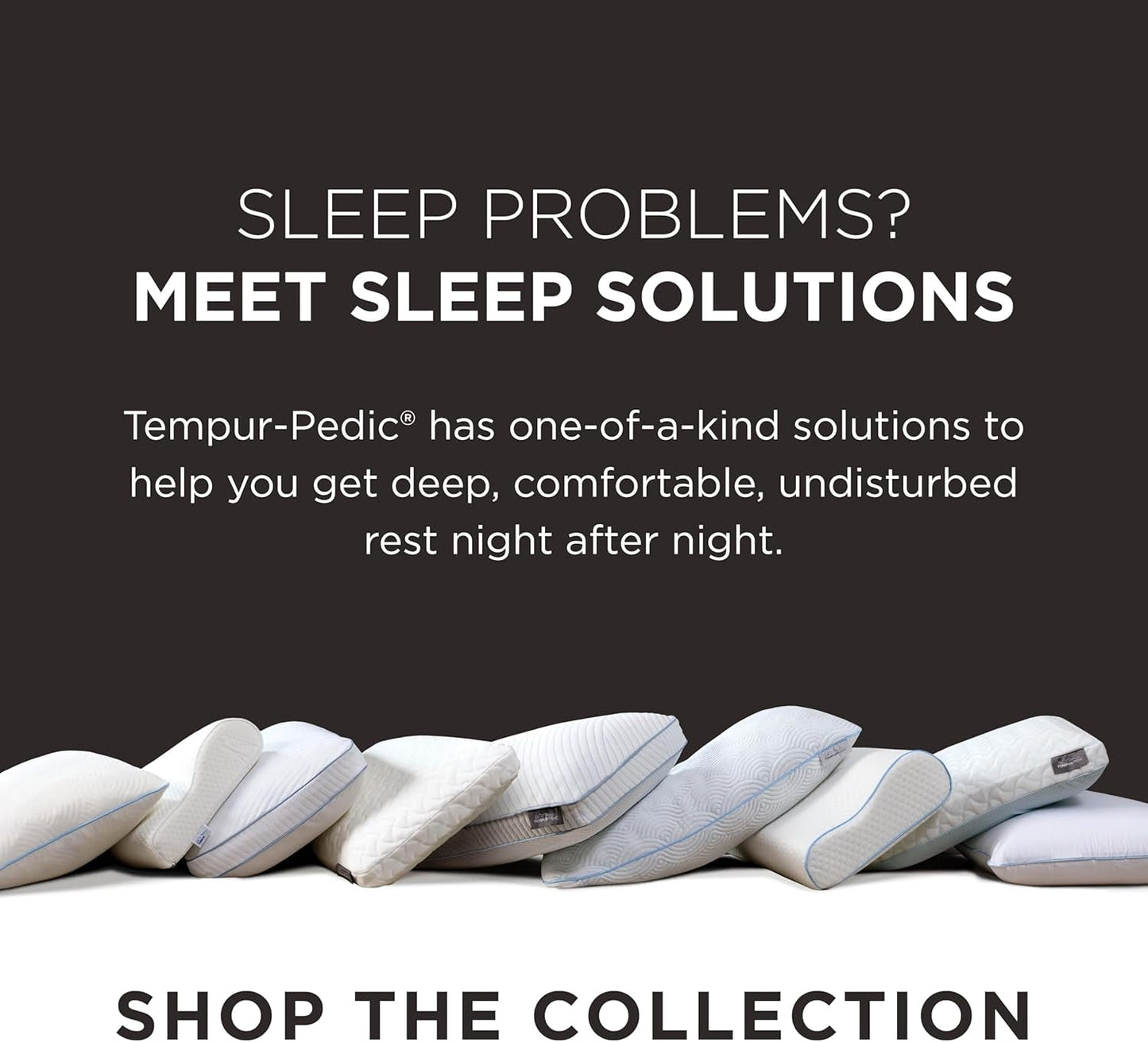 TEMPUR-PEDIC Symphony Kussen Gemaakt van traagschuim, Luxe, Zacht, Standaard, Wit Standaard kussens Naty Shop