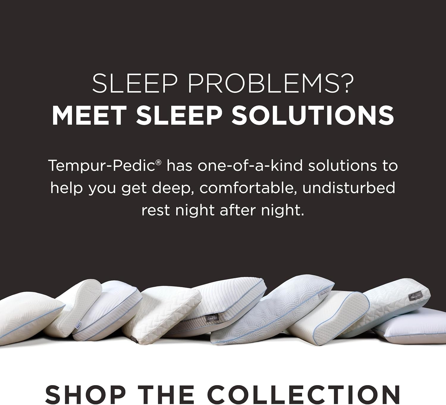 TEMPUR-PEDIC Symphony Kussen Gemaakt van traagschuim, Luxe, Zacht, Standaard, Wit Standaard kussens Naty Shop