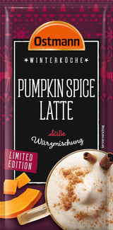 Ostmann Gewürze – Pumpkin Spice Latte Würzmischung, zum Einrühren in Milch met Kaffee of Espresso, met Kürbispulver, 16 g in Beutel (Verpackungsdesign kan abweichen)