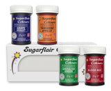 Sugarflair Pasta Food Coloring Set/4 Kleurstof voor pasta, fondant, marsepein, suikerpasta, botercrème en meer: ​​Macabre Green, Grape Purple, Blood Red
