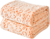 FY FIBER HOUSE flanel fleece plaid 3D Cheetah print microvezel deken 228 x 274 cm paars Quilts & Quilts Naty Shop oranje luipaardprint 60"X80"