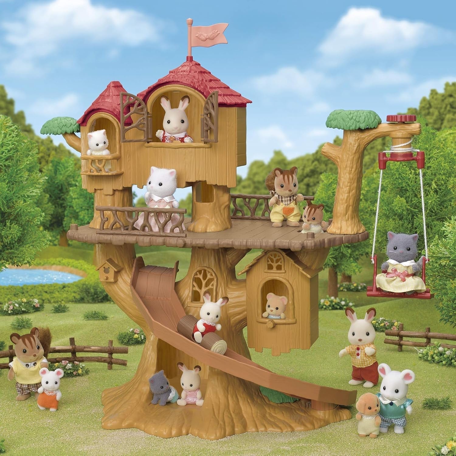 Sylvanian Families 5494 Adventure Tree House - Poppenhuisspeelset Poppenhuizen Naty Shop