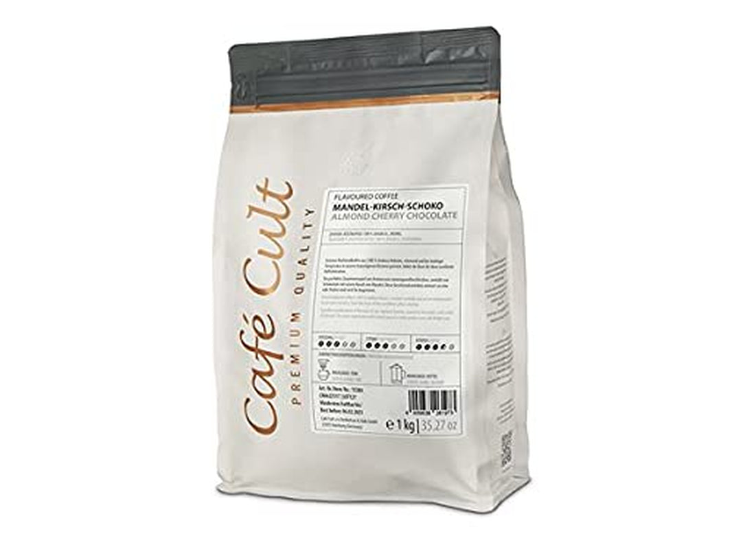 NIEUW Koffie "Amandel-Kers-Chocolade" in een zak van 1 kg, met hele bonensmaak