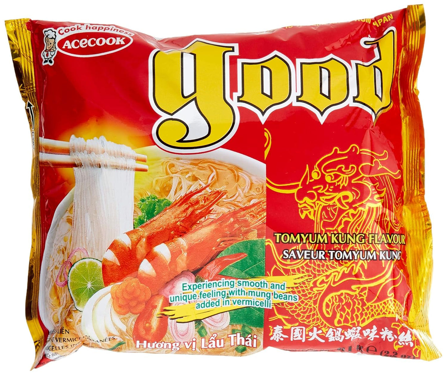 ACECOOK - GD Tom Yum Instant Glasnoedels - (1 x 61 gr)