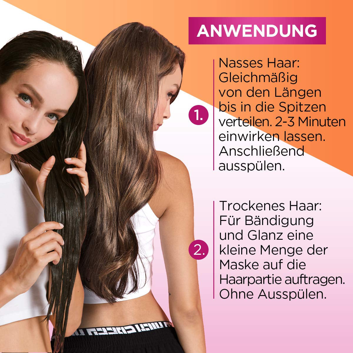L'Oréal Paris Elvital Anti Split End Haarmasker voor lang, beschadigd haar, Intensieve uitspoelbehandeling, Met plantaardige vitamines en ricinusolie, Dream Length Super Build-up Mask, 1 x 300 ml Naty Shop Haarmasker