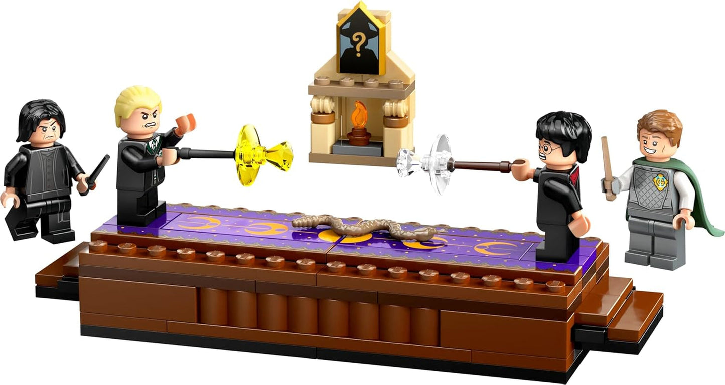 LEGO Harry Potter Hogwarts Castle: Dueling Club-bouwset met 4 minifiguren incl. Draco Malfidus, Gilderoy Smalhart & Severus Sneep, set Met functie Voor jongens en meisjes vanaf 8 jaar 76441 Bouwsets Besuche den LEGO-Store