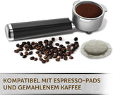 Espresso Breville Prima Latte II | Latte- en cappuccinomachine | Professionele pomp met 15 bar en melkopschuimer | Zilver [VCF108X]