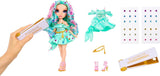 Rainbow High Be Dazzling Modepop - Celine Turquoise - Blauwgroen, 28 cm, met decoratietool, fonkelende edelstenen en stylingaccessoires