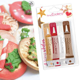 Scrapcooking - 4 stuks markers: goud, chocolade, wit en rood - decoratieve eetbare stiften voor het schrijven en tekenen op desserts, taarten en koekjes