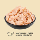 PrimaCat - Klassiek natvoer voor katten, vogelsmaak in saus, 28 x 85 g