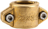 Gardena Slangklemmen: Messing slangklem voor het bevestigen van zuig- of hogedrukslangen, geschikt voor 25 mm (1 inch) slangen (7211-20)