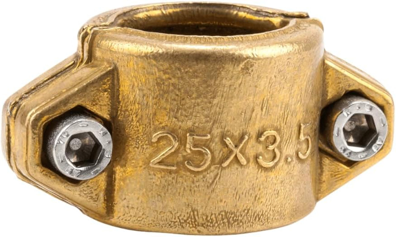 Gardena Slangklemmen: Messing slangklem voor het bevestigen van zuig- of hogedrukslangen, geschikt voor 25 mm (1 inch) slangen (7211-20)
