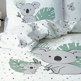 Kinderbedlinnen, Koala beer, unisex, 100% katoen Beddengoed - kinderen Naty Shop