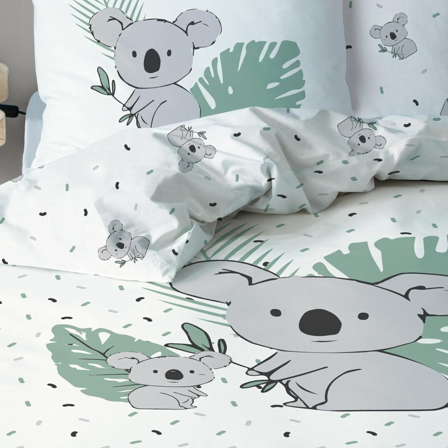 Kinderbedlinnen, Koala beer, unisex, 100% katoen Beddengoed - kinderen Naty Shop