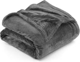 Utopia Bedding Gezellige fleecedeken [228x228 cm, grijs] Zachte, lichte, warme en pluizige deken Comfortabele en ademende deken voor slaapbank, slaapbank, bedden en dekens Besuche den Utopia Bedding-Store Grijs 228x228 cm