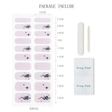 JMEOWIO Nagelfolie UV Hartend Schlange Stern UV Gel Nail Strips Nagelsticker Nagelaufkleber Nail Art Decoratie Nageldesign Zubehör