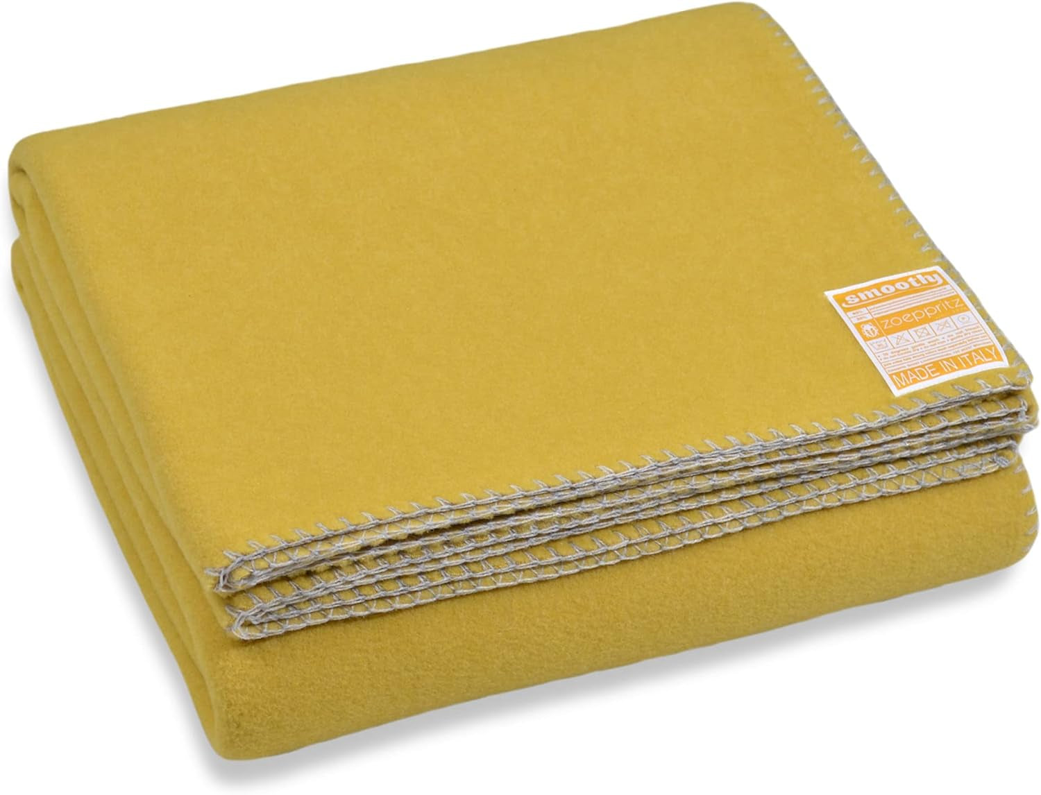 Zoeppritz sinds 1828 Smoothy fleecedeken - Fluffy comfortabele polar fleece deken - Veganistisch - 140X190Cm - 010 Off-White, 010 Offwhite Zoeppritz bedden en hoezen sinds 1828 165 Curcuma 140X190Cm