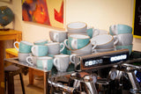 Creatable 34042 Vintage Nature Aqua Serie 8-delige serviesset voor 4 porseleinen koffiekopjes Vaatwasmachine- en magnetronbestendig Gemaakt in Europa
