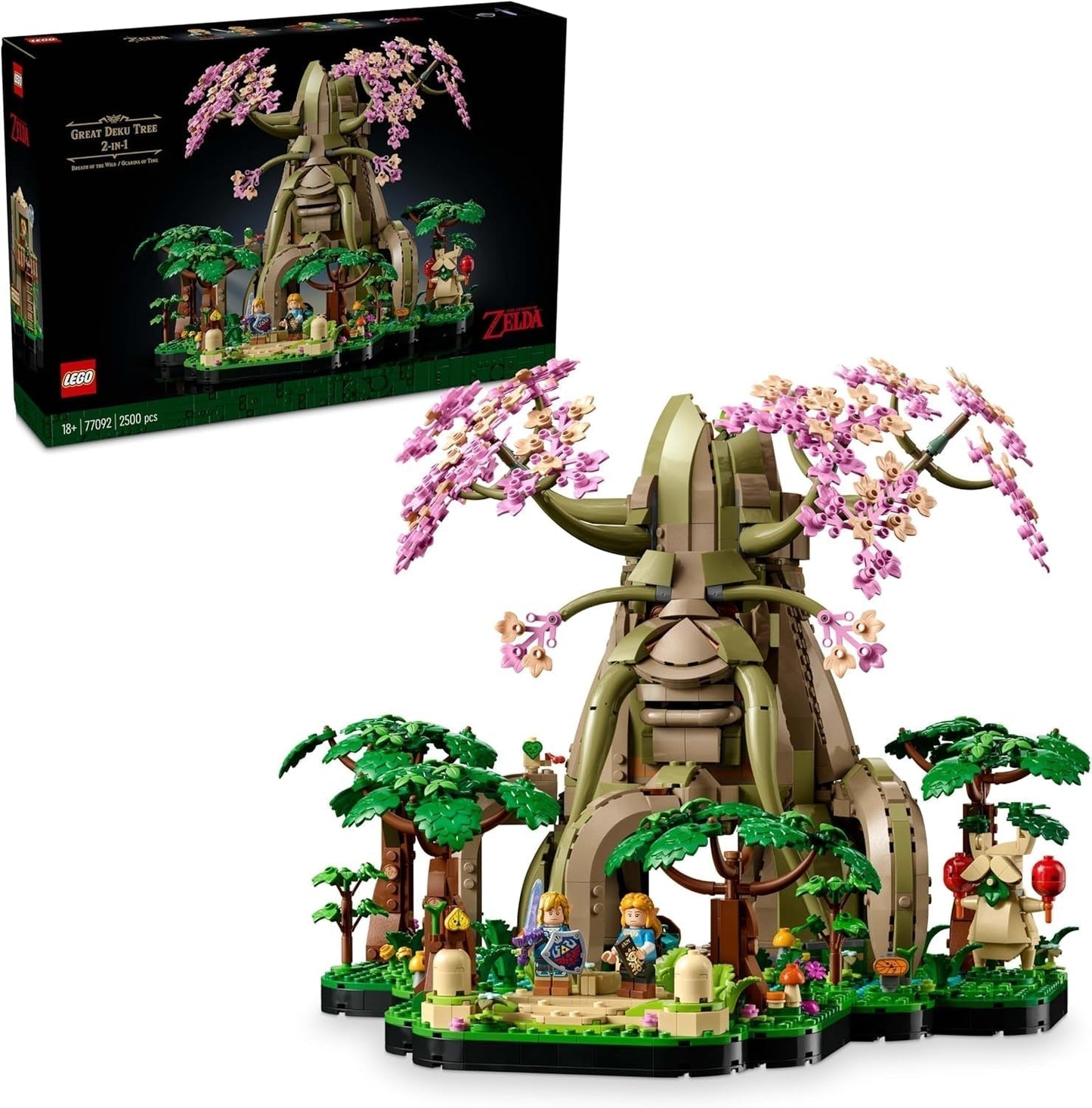 LEGO The Legend of Zelda Deku Tree 2-in-1 - verzamelstuk met minifiguren van prinses Zelda en 3 Link - bouwset voor volwassenen en cadeau-idee voor fans van videogames - 77092 Bouwsets Besuche den LEGO-Store Standaard titel