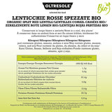 Biologische gekraakte rode linzen 5kg Biologische gepelde en gebarsten peulvruchten Geen weken nodig Bron van eiwitten en vezels Economy Pack