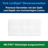 Tork Linstyle witte servetten, 1/4 vouw, 19,5 x 19,5 cm, 14 נ50 servetten, 509410