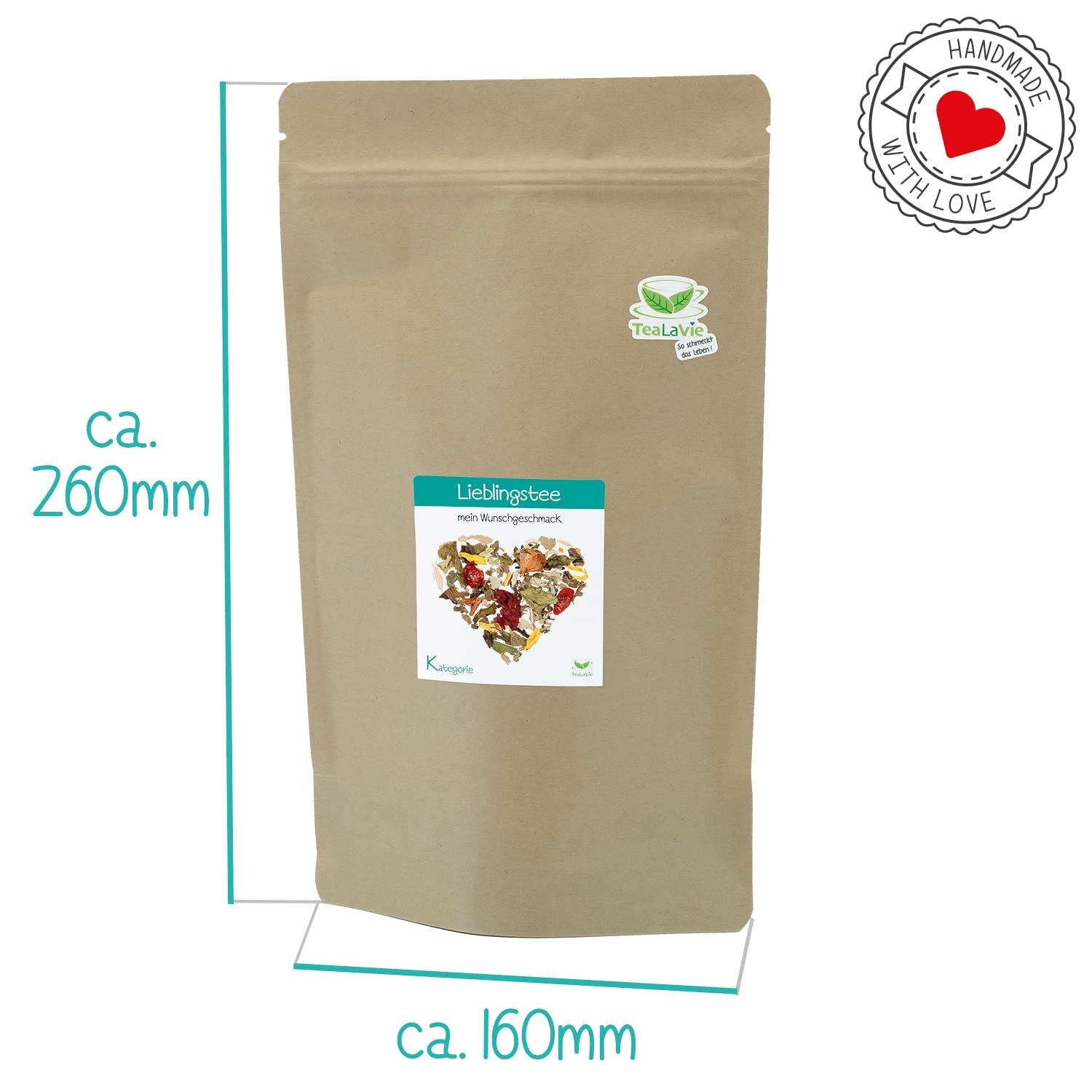 Tealavie - Thee voor kinderen zonder suiker - Wilde aardbeien en rabarber (200 g) Tealavie Fruit - Losse fruitthee