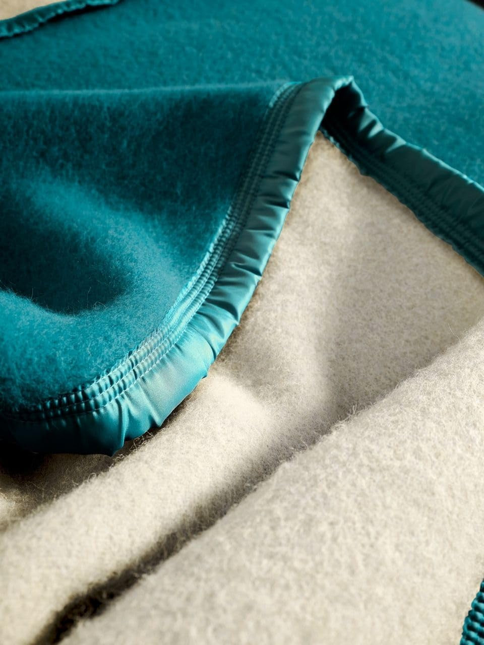 Toison D'Or Volta Woolmark Wollen deken, 240 cm X 260 cm, maat Peacock, Queen (UK. Standard) Dekbedden en dekbedden Naty Shop