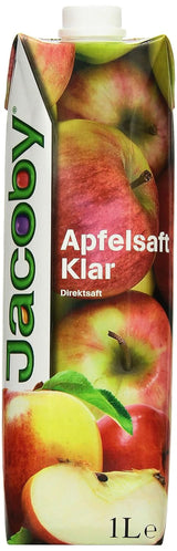 Jacoby 100% helder appelsap, 6 x 1 liter Alcoholvrije dranken Naty Shop